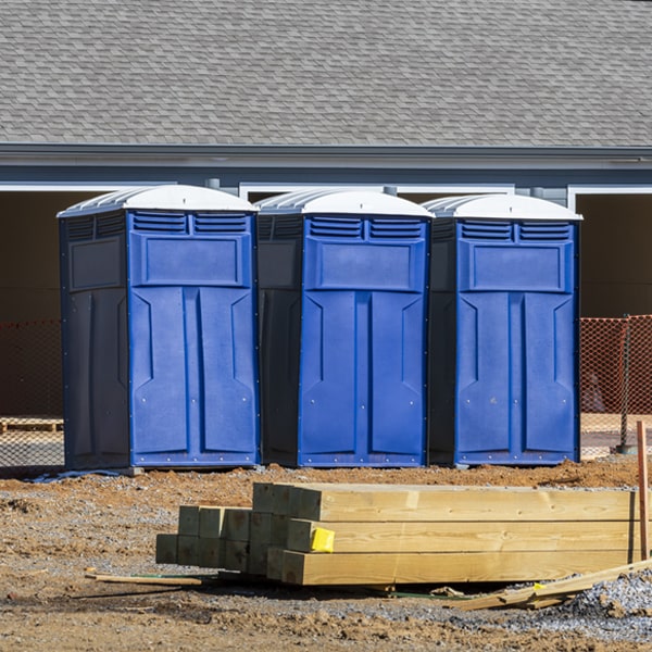 how often are the porta potties cleaned and serviced during a rental period in Kanorado Kansas